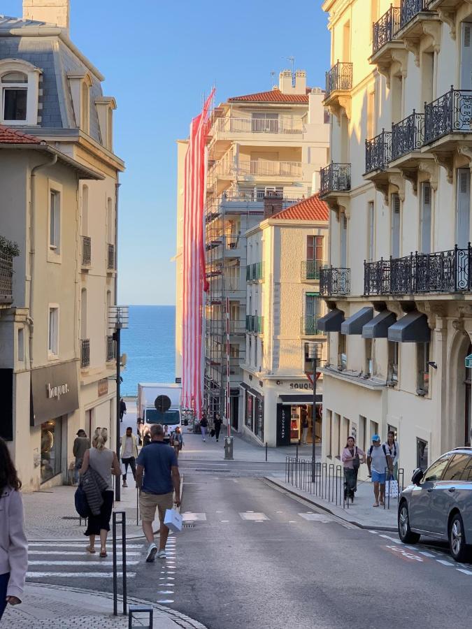 Biarritz Centre, Pres Avenue De Verdun, Cosy Apt 2 Pieces , Salon , Chambre Separe, Rue Tres Calme A 10 Minutes A Pied De La Grande Plage ภายนอก รูปภาพ